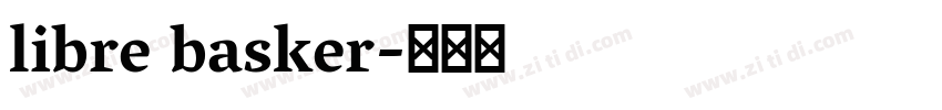 libre basker字体转换